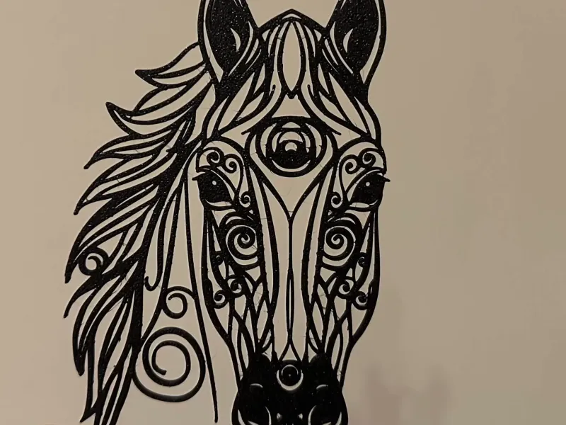 Elegant Filigree Horse Head