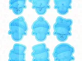 Snowman cookie cutter set of 9-0
