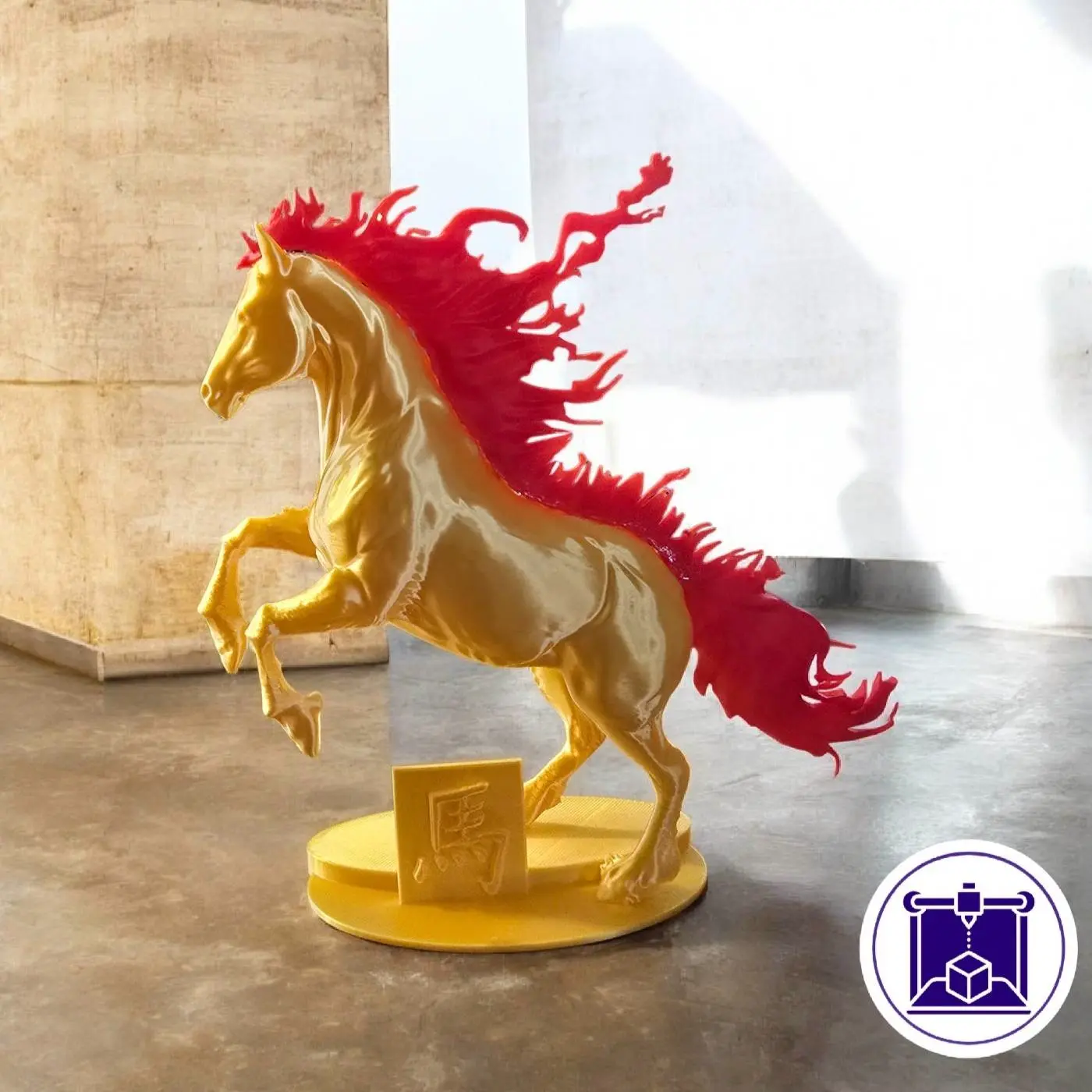 year of the fire horse statue 2026