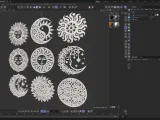 Sun & Moon Celestial Trivets – 9 Boho Laser Cut Coasters-7