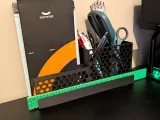 Slim Desk Organizer - Hex Pattern-3