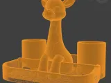Giraffe Organizer STL – Pencil Holder-6