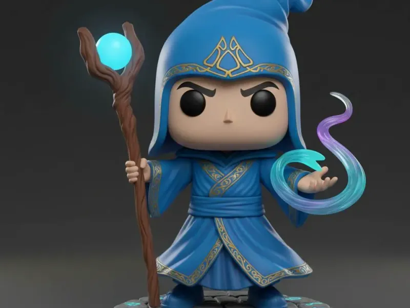 Cute Arcane Wizard Chibi Figure Fantasy Mage