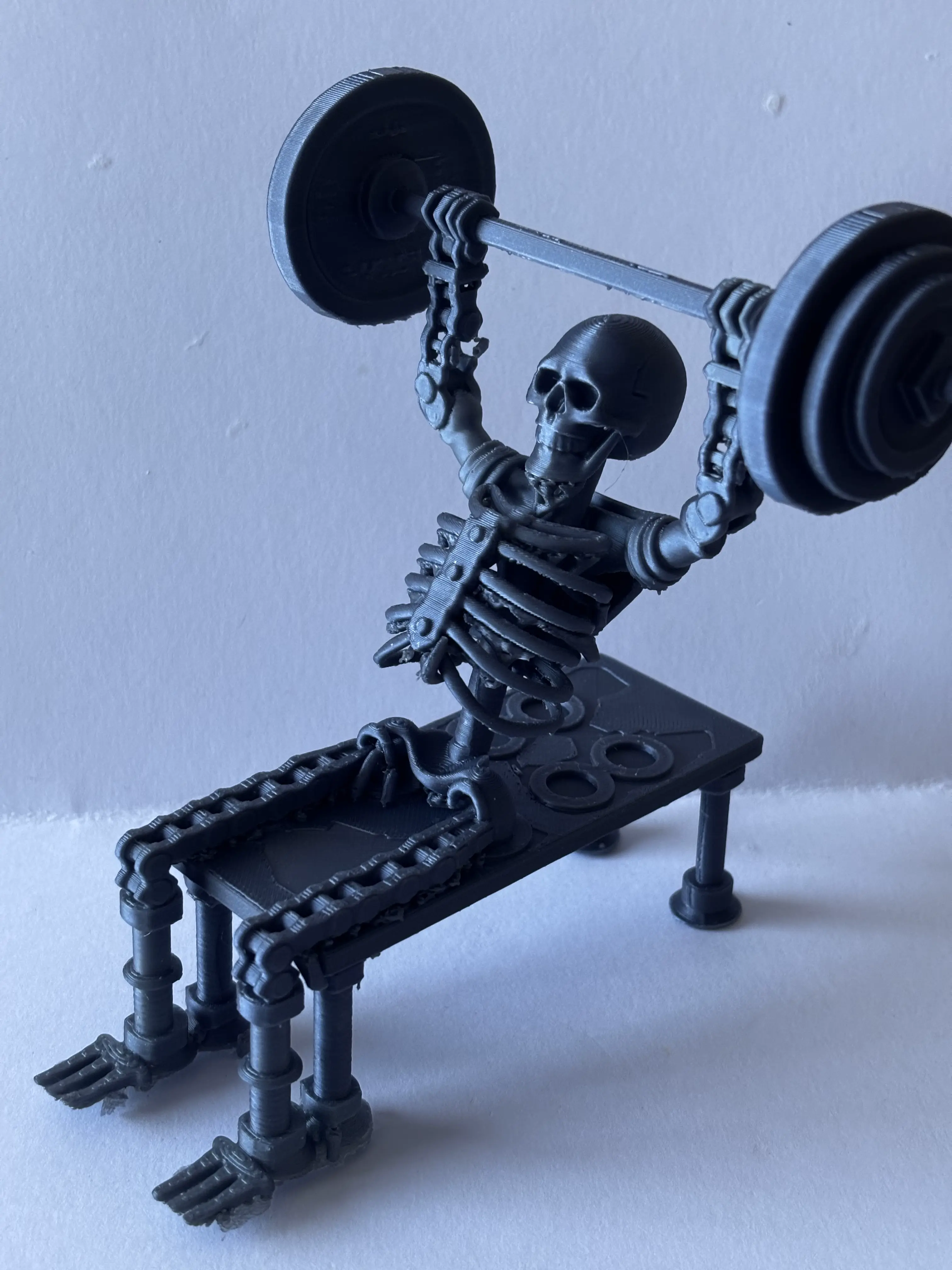 Halloween skeleton gym prop