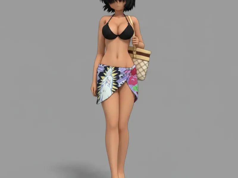 mikoto escena de playa