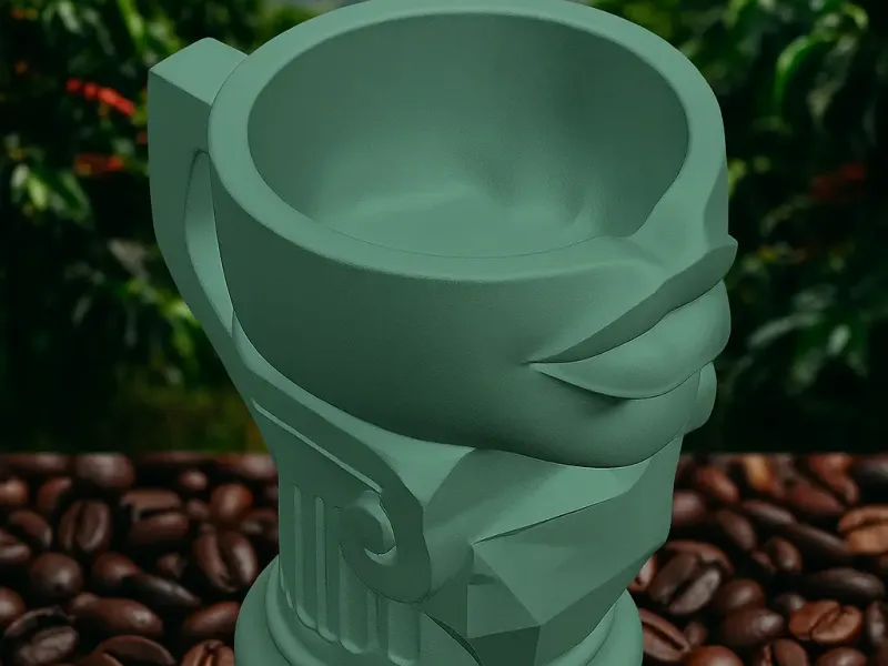 Posillo-fragmentado – Incluye 1 cuchara cafetera CJTrade