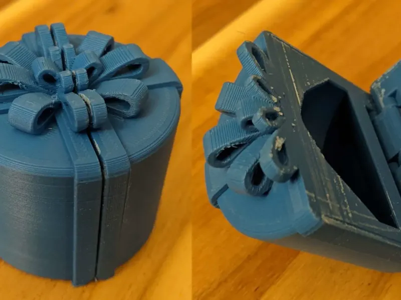 Surprise Inside Present Ornament (Print-in-Place HOLLOW)