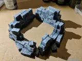Fantasy Wargame Terrain - Ruined Wall Sections-0