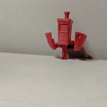 Benchynator - robot trasformabile, stampa in un unico pezzo.