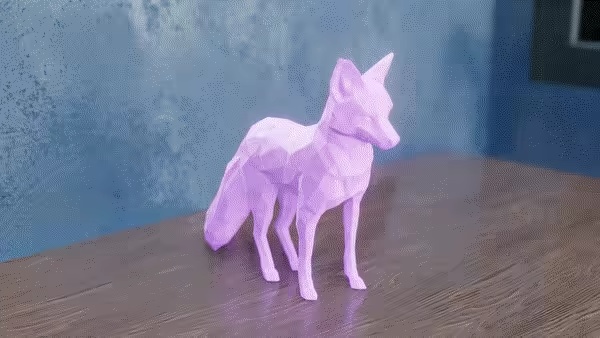 Low Poly Fox-0