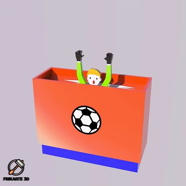 Dispensador de palillos de fútbol