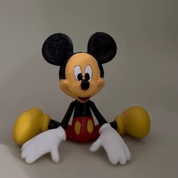Jouet articulé Mickey Mouse.-1
