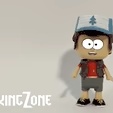 ARTICULATED PINY DIPER GRAVITY FALLS 3D print model-0