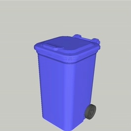 Two-Wheel Carts (Trash Cans) 1:10 scale-4