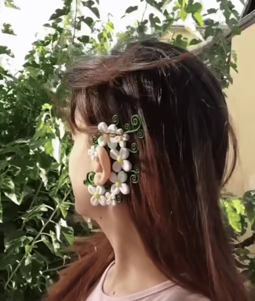 Flowers Ear Cuff-1