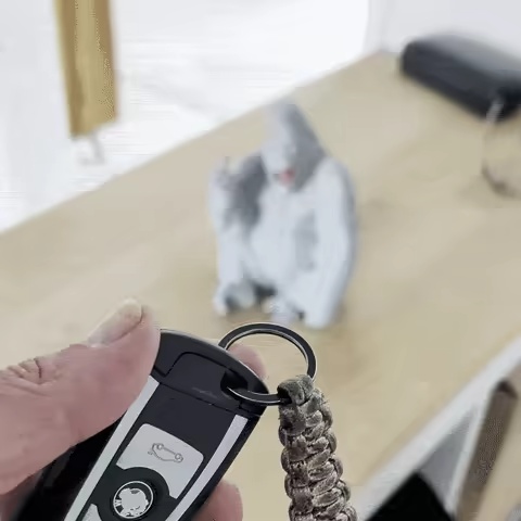 Fuck you Gorilla-Schlüsselhalter / Mehrfarbig oder Einfarbig-2