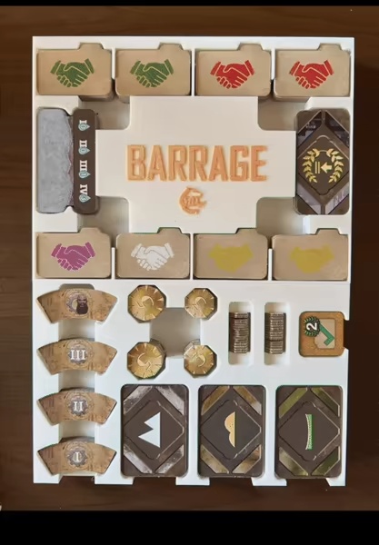 Barrage Board Game Organizer | Insert | Premium Storage Solu-0