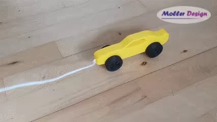 Classic car pull along toy