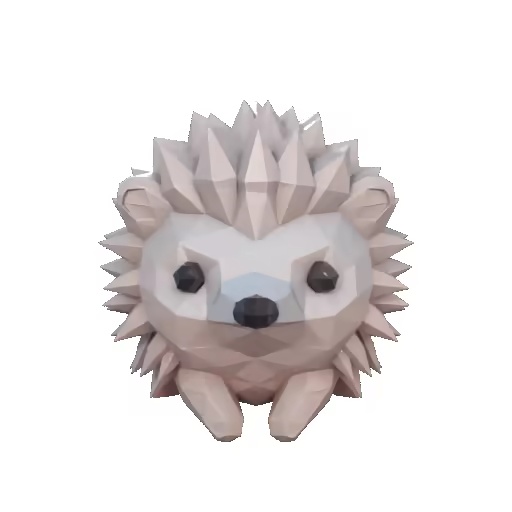 Low Poly Cute Hedgehog-1