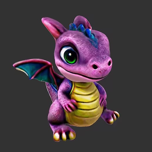 Dragon baby keychain