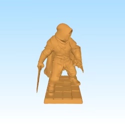 D&D human assassin skirmish