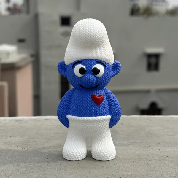 Gestrickter Schlumpf