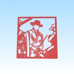 Wallart Tribute to the siege of Alamo