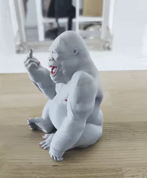 Fuck you Gorilla-Schlüsselhalter / Mehrfarbig oder Einfarbig-1