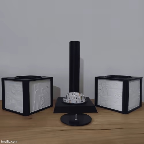 Lampe en lithophane rotative-1