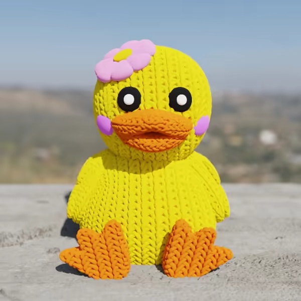 Knitted Duck (cute)