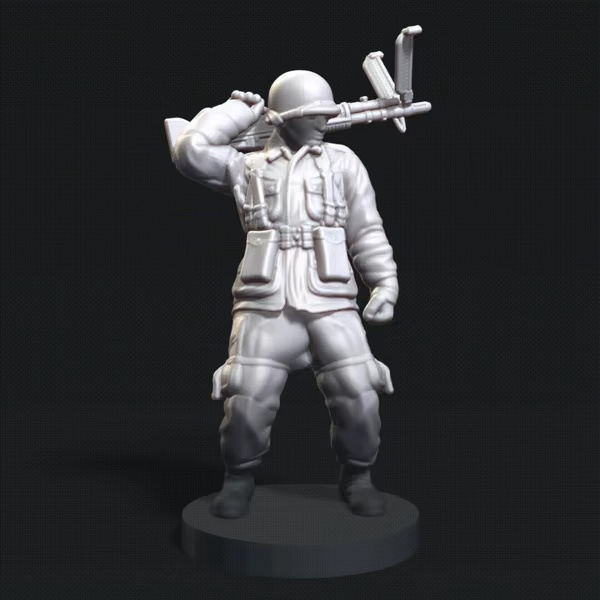 Soldat cu mitralieră #RoZ
