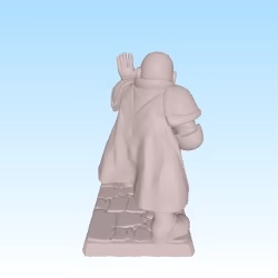 armored futuristic cop with shotgun