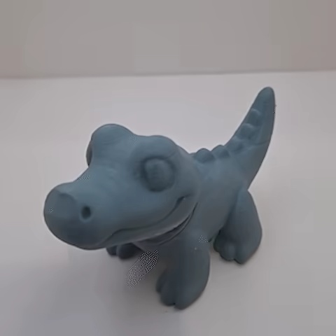 Adorable juguete de cocodrilo – Cabeza articulada
