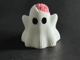 Knitted Ghost With Brain-0