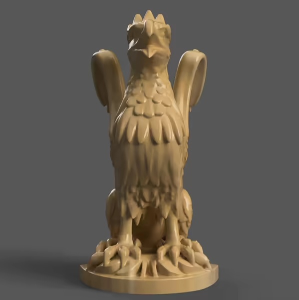 Величественная статуя Феникса — 3D STL-модель для декора