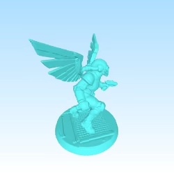 Hunter winged armor for tabletop RPG  Necromunda