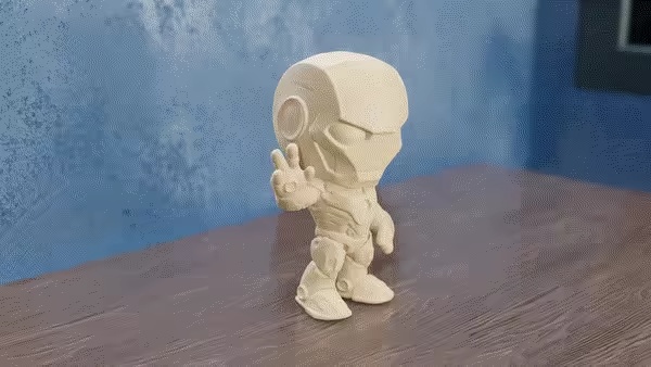 Chibi Waving Ironman