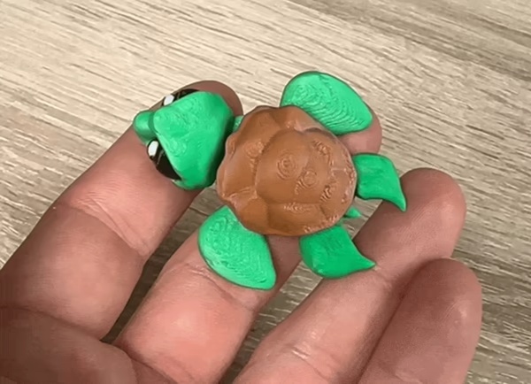 Cute small and big turtle (articulated)-3