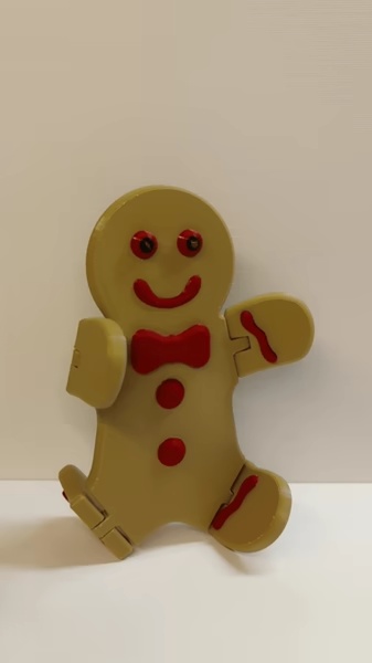 Bonhomme Pain d'Épices Articulé 🎄 – Décoration flexible