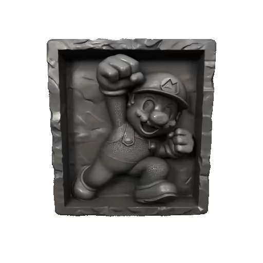 Mario Bros stone painting