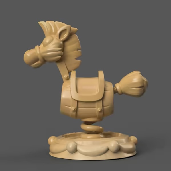 Cute Rocking Horse Toy – 3D STL File for Fun Decor