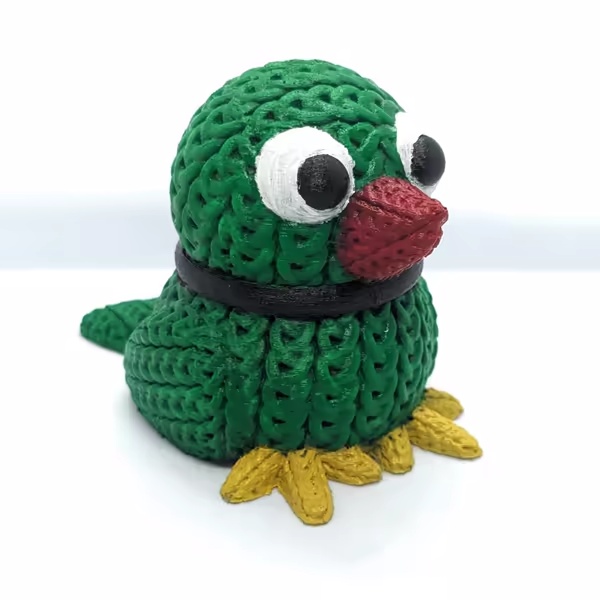 knitted Parrot (cute)