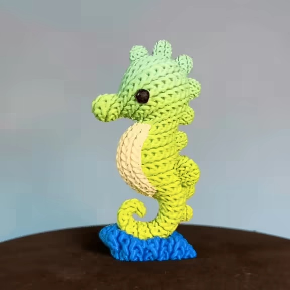 Seahorse Crochet - Knitted - STL & 3mf Multicolor