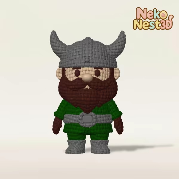 Viking Knit Dwarf – Chibi Style-0