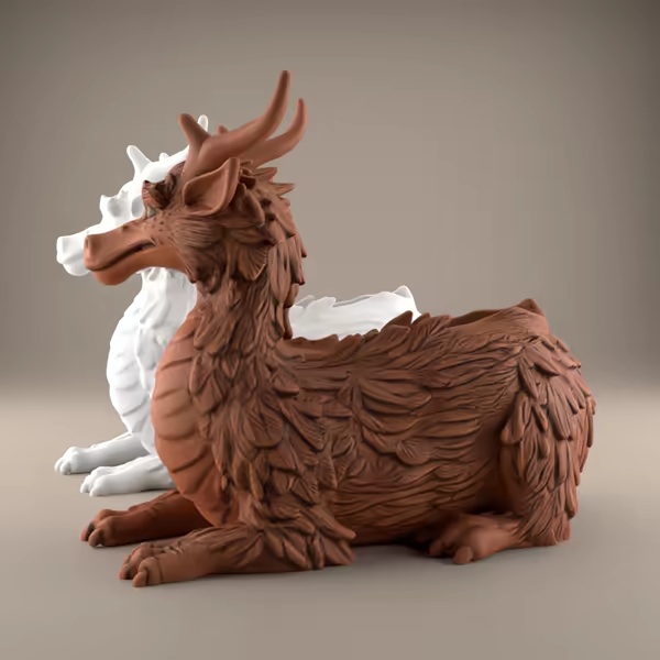 Dragon Planter STL – Pot, Urn, Holder for Decoration