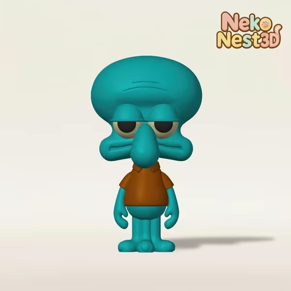 Squidward – Chibi Cartoon Style