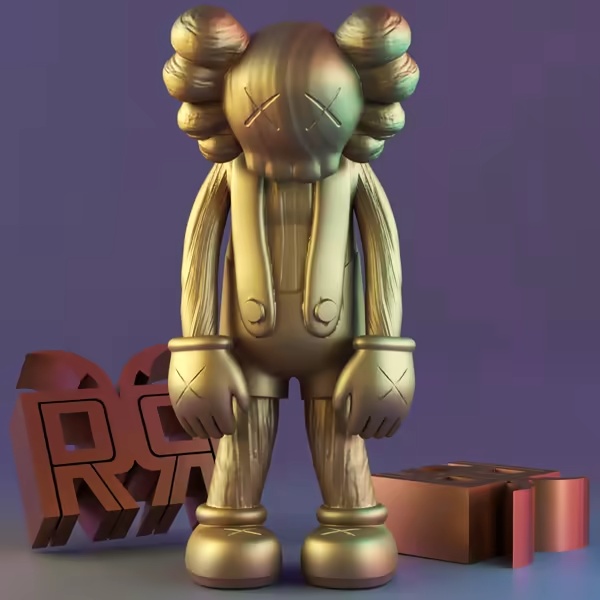 wooden kaws