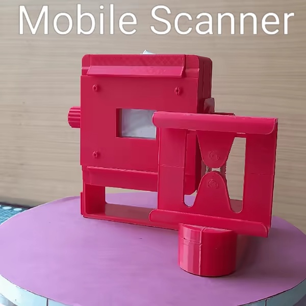 3D-geprinte mobiele negatievenscanner