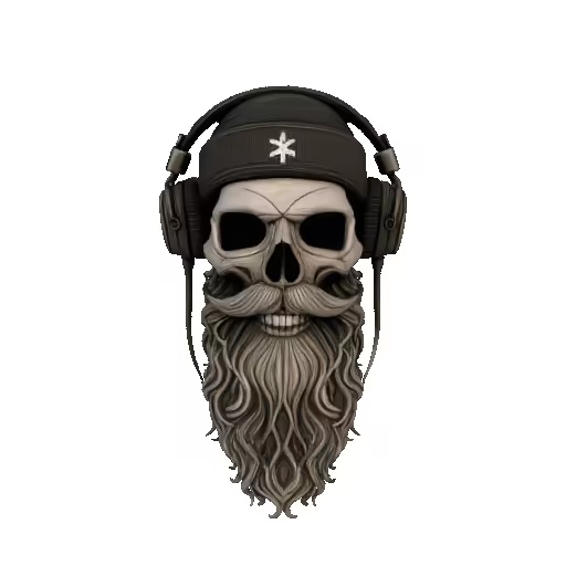 Skull Bearded DJ-2
