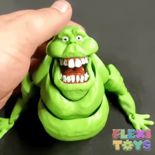 SLIMER DA GHOSTBUSTERS FANART CON STAMPA FLESSOGRAFICA